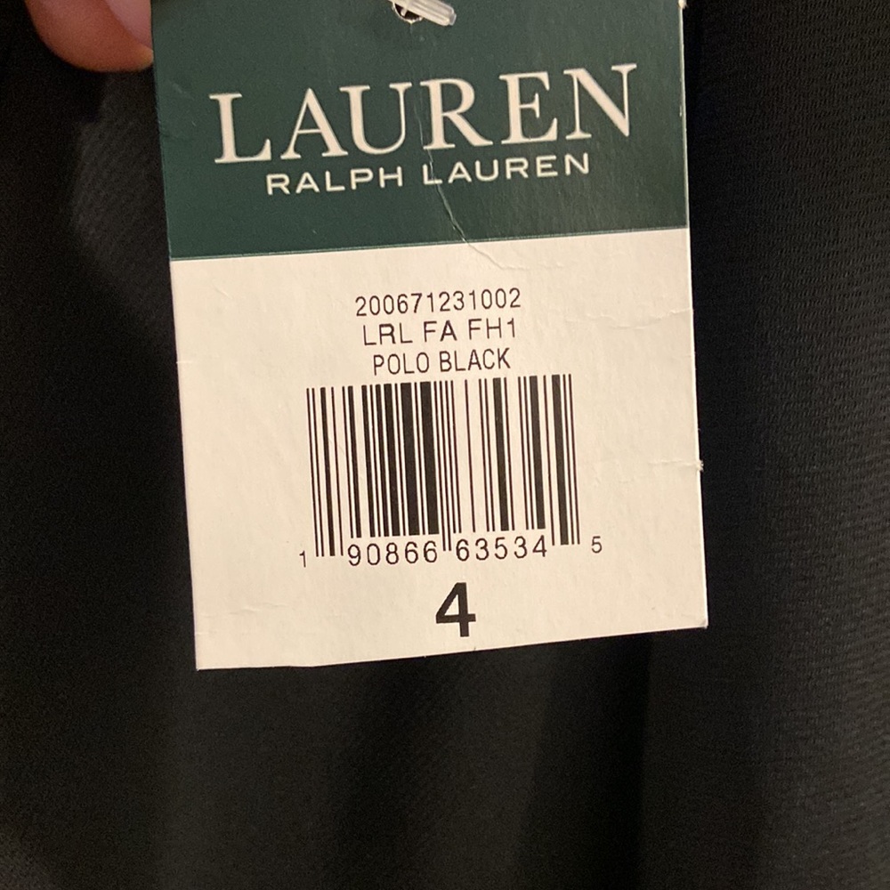 Ralph Lauren Black Dress size 4 brand new with tag length 38” - Picture 4 of 16